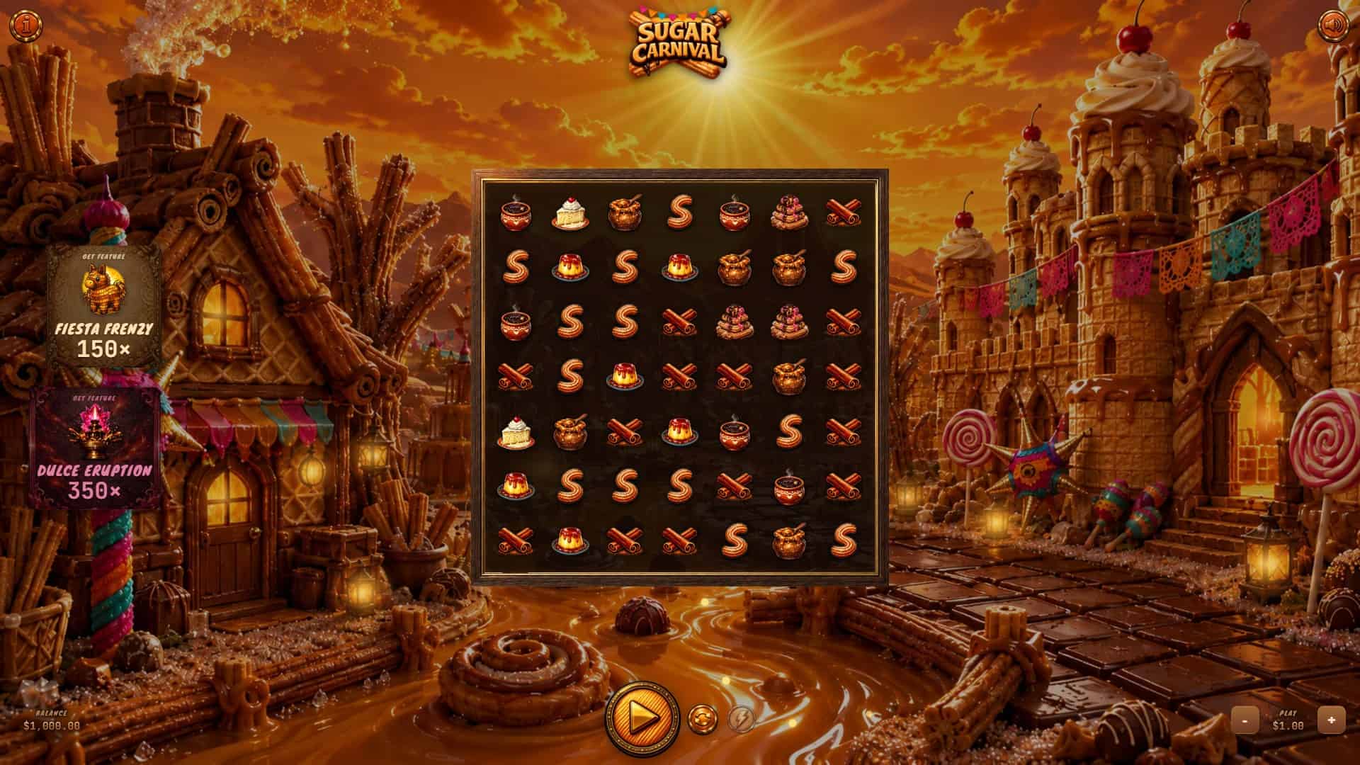 Sugar Carnival slot gameplay reels