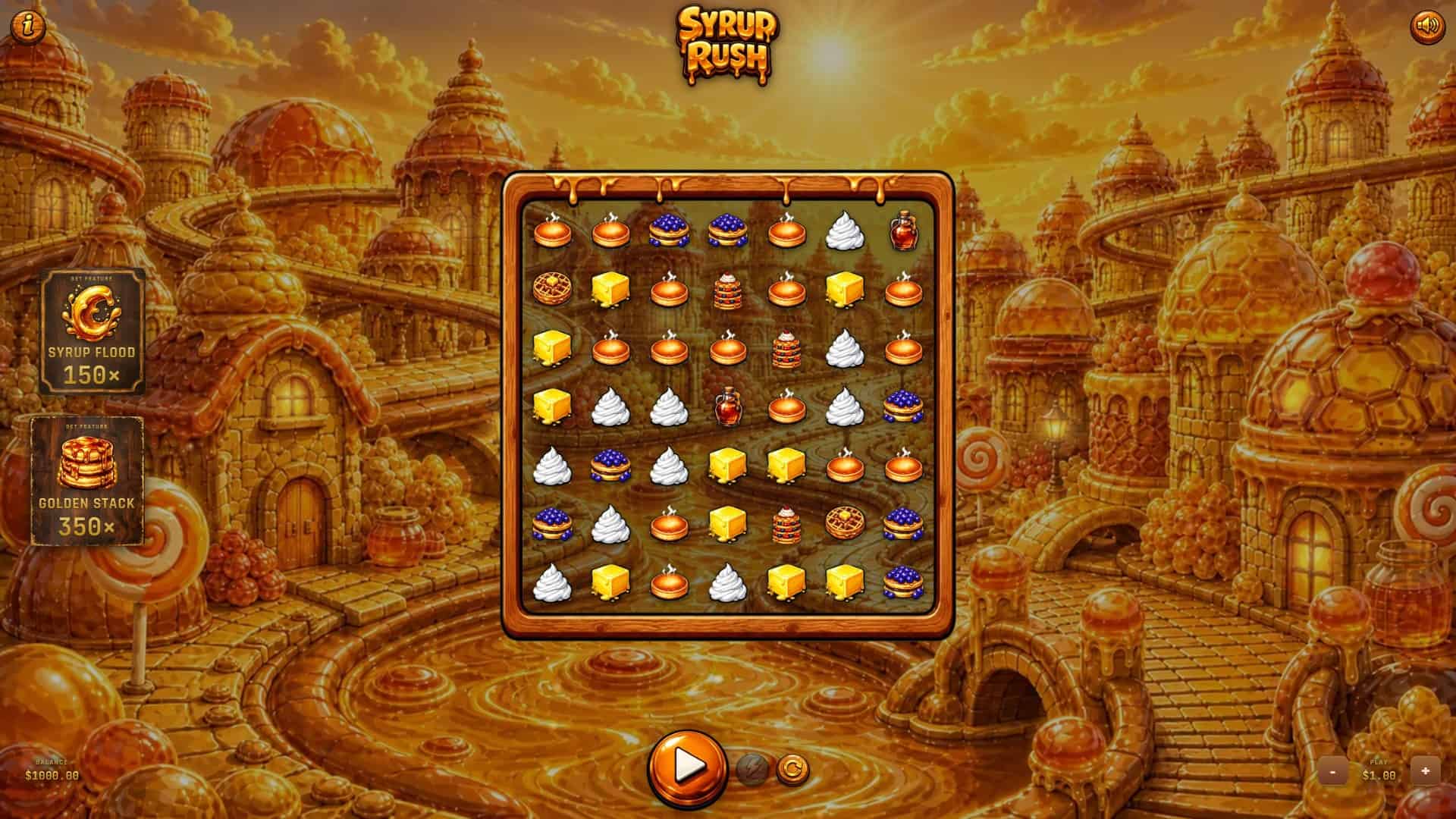 Syrup Rush slot gameplay reels