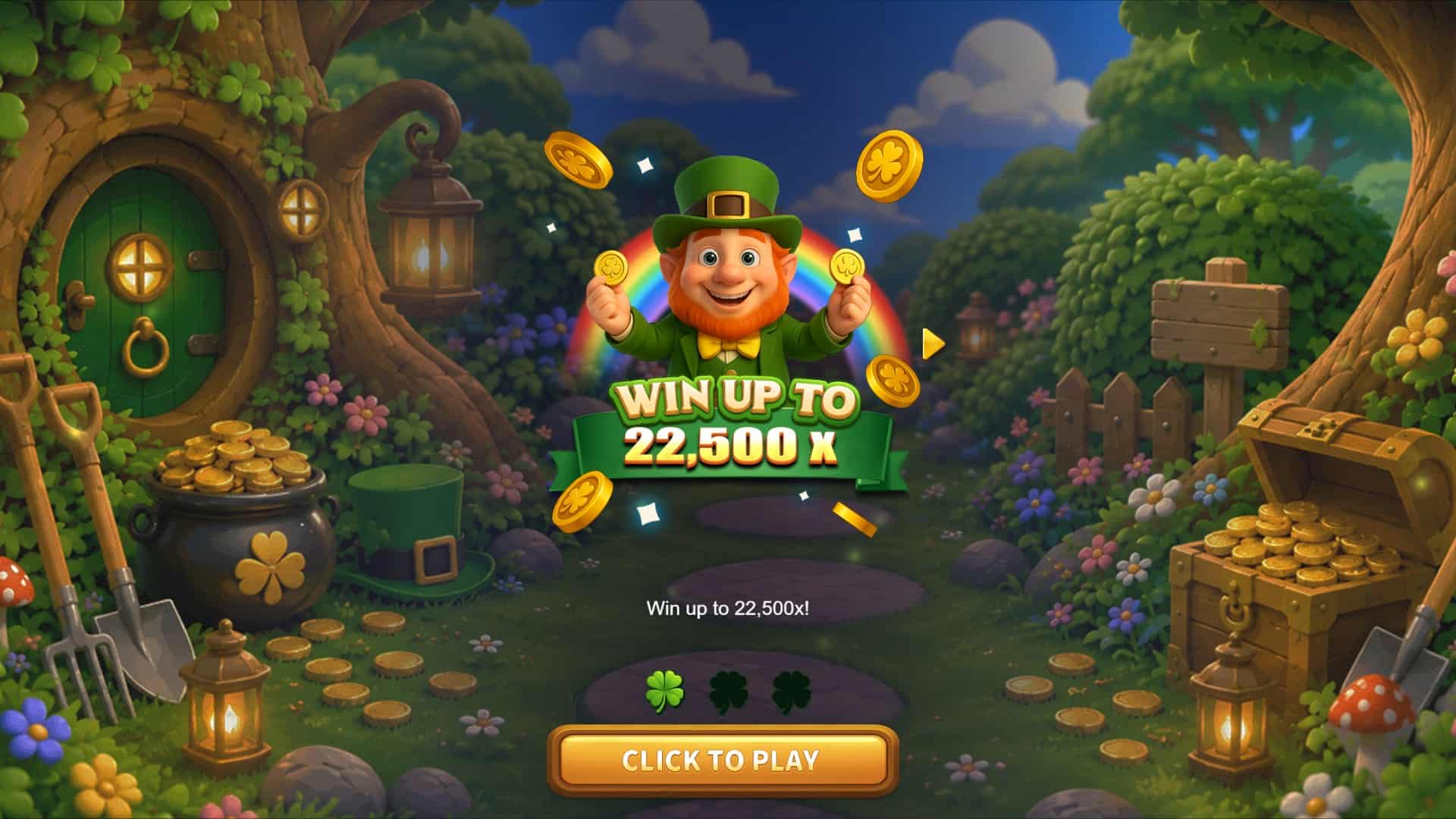 Golden Clover slot intro screen