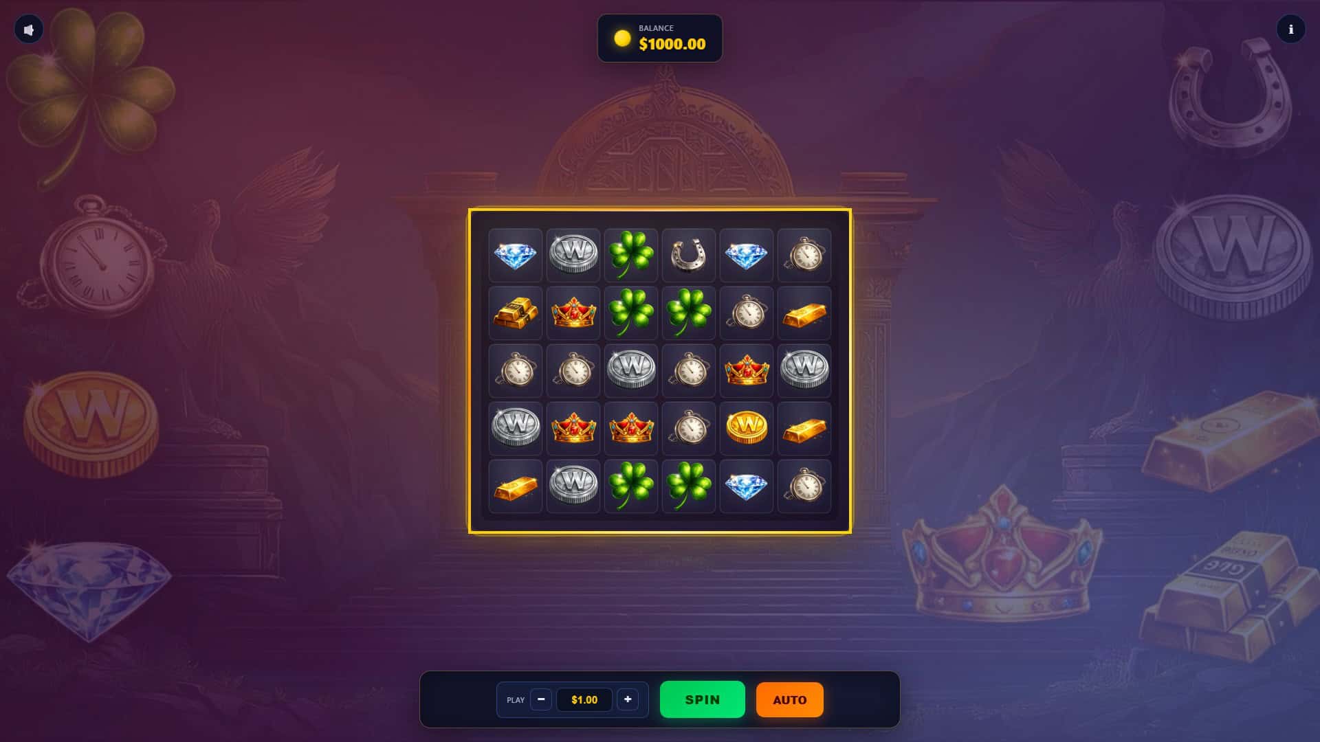 Generous Vault slot gameplay reels