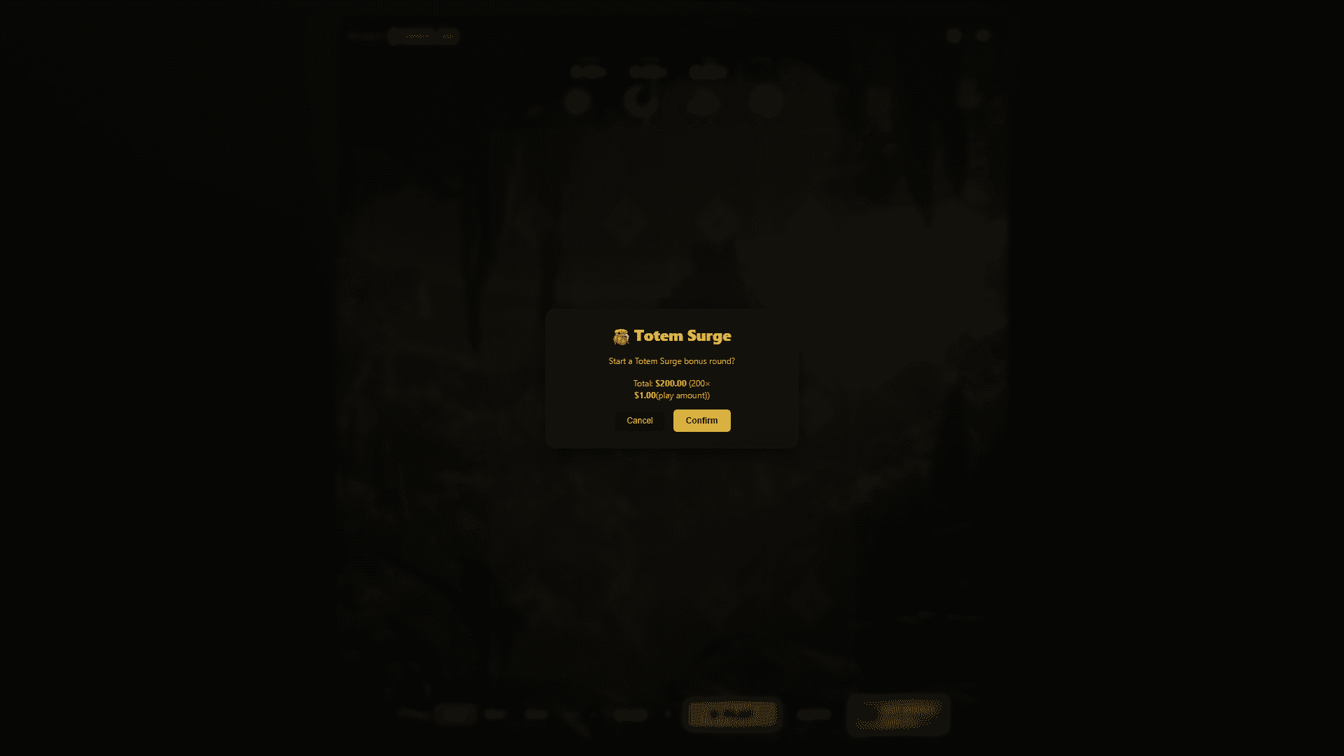 Relic Run Bonus Buy bonus buy menu