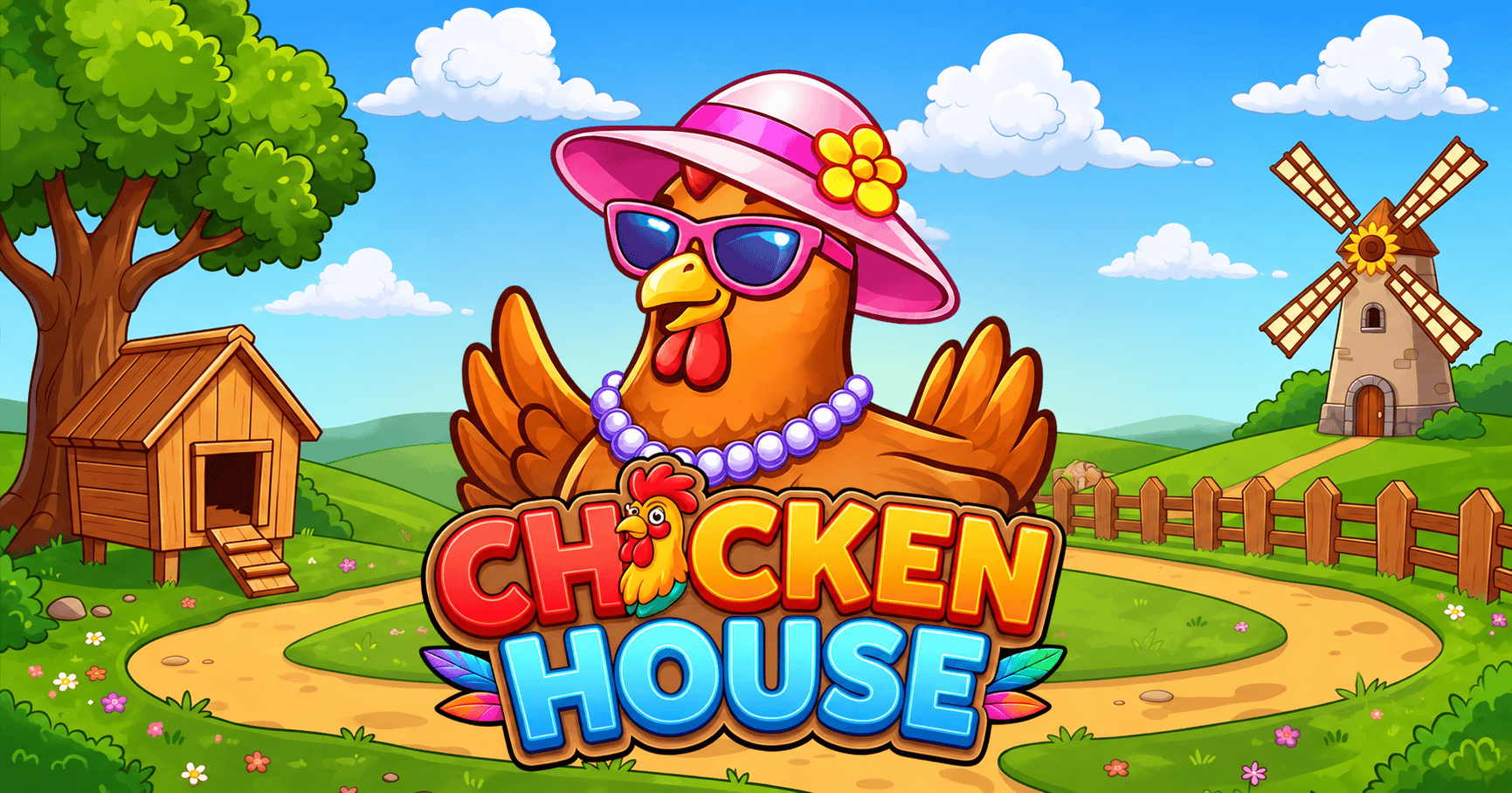 Chicken House Slot Demo by GG Gaming slot cover image
