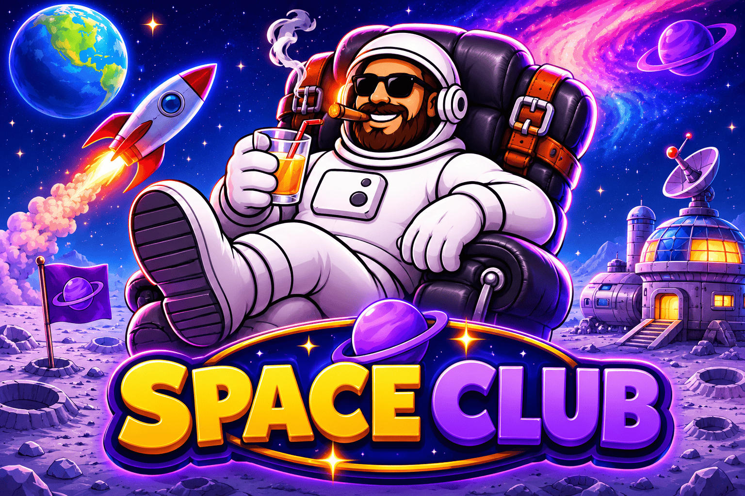 Space Club Slot Demo by Ghost Gaming Co slot cover image