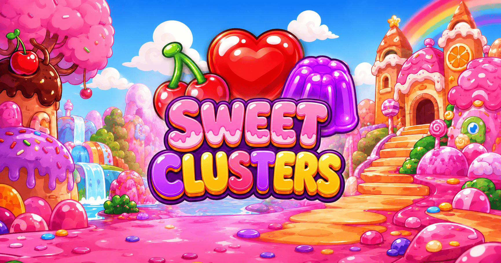 Sweet Clusters Cluster Pays Slot Demo by Ghost Gaming Co slot cover image