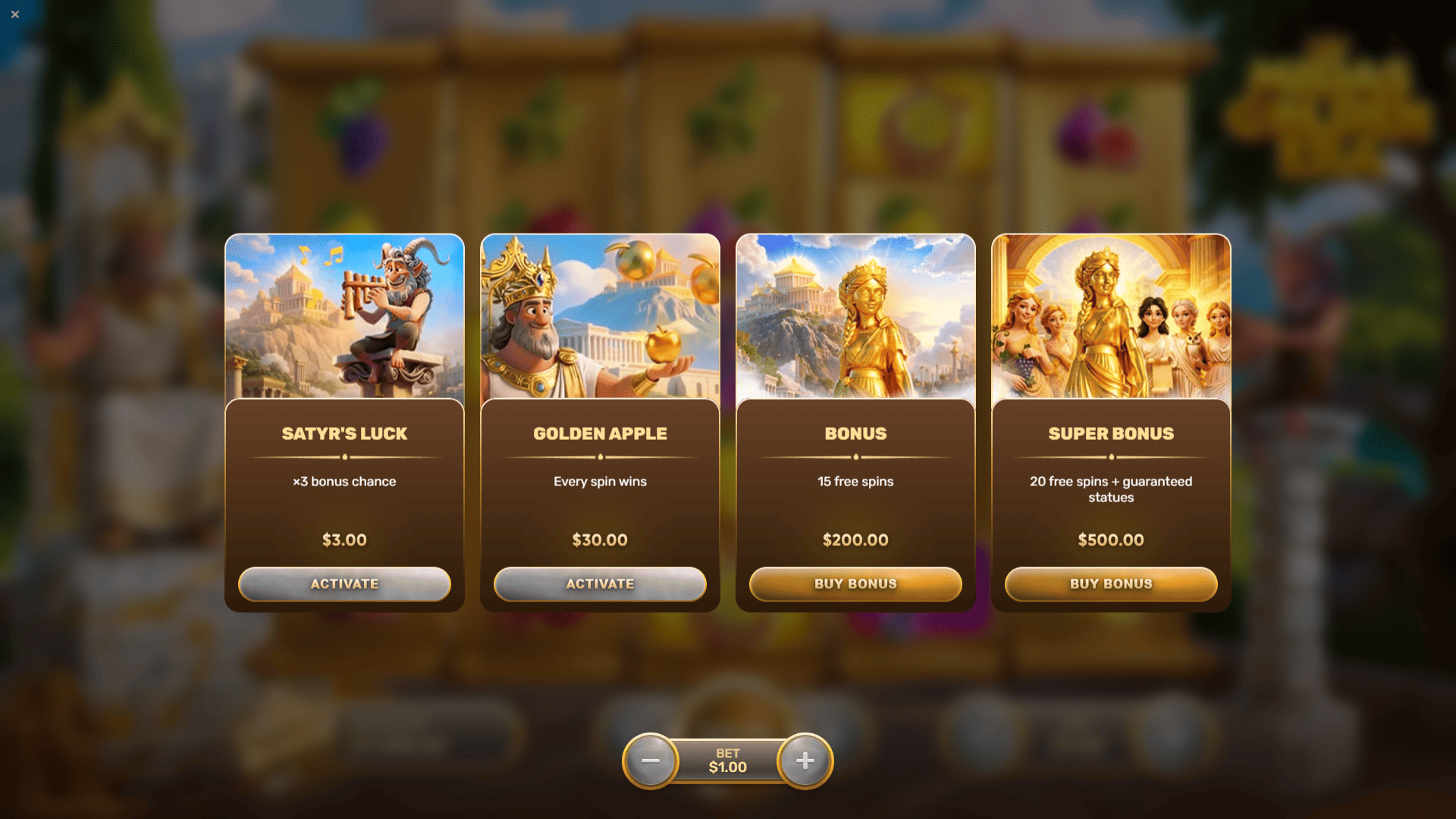 Midas Golden Era bonus buy menu