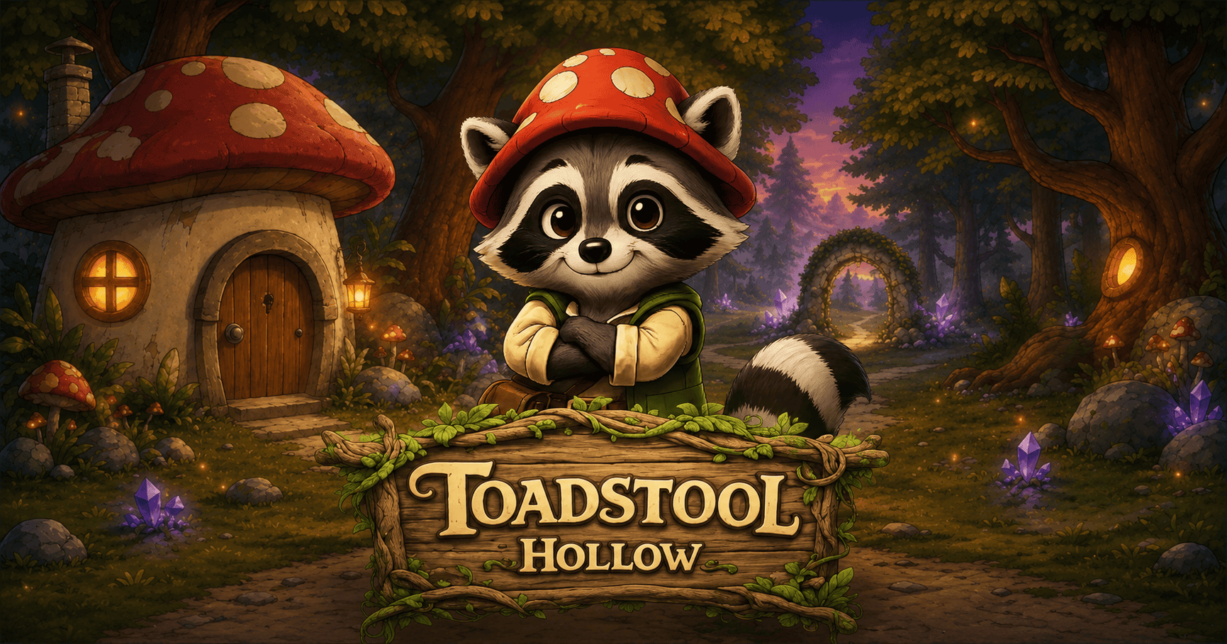 Toadstool Hollow Slot Demo by Gnome Studios slot cover image