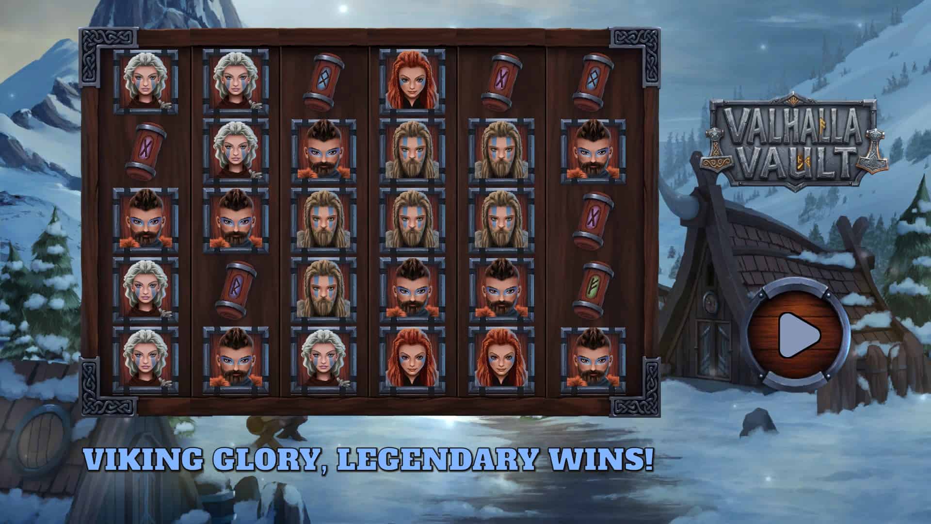 Valhalla Vault slot intro screen