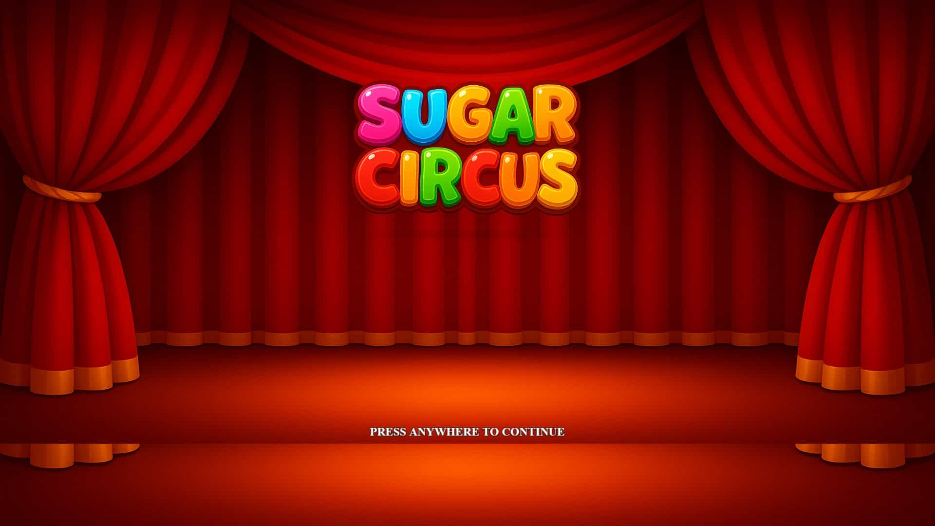 Sugar Circus slot intro screen