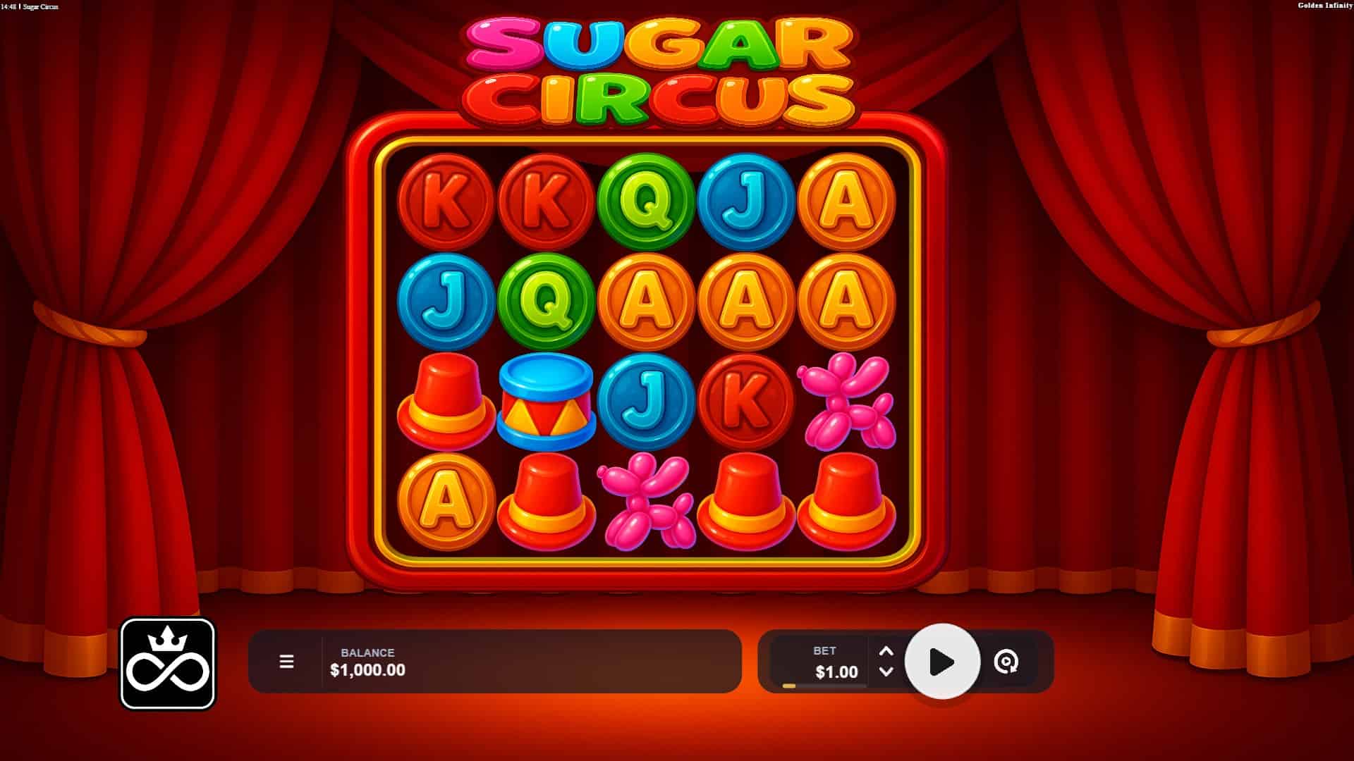 Sugar Circus slot gameplay reels