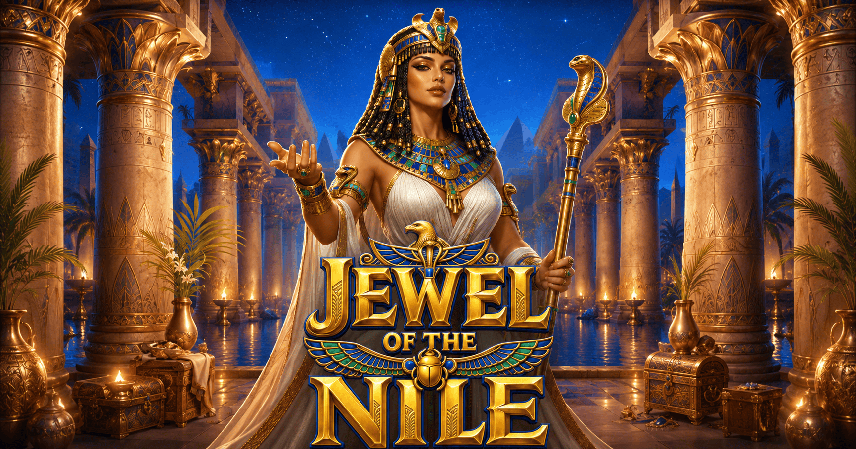 Jewel Of The Nile Slot Demo by Golden Reels slot cover image