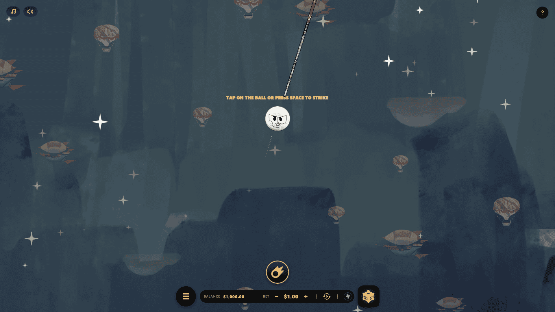 Strike the Ball slot gameplay reels
