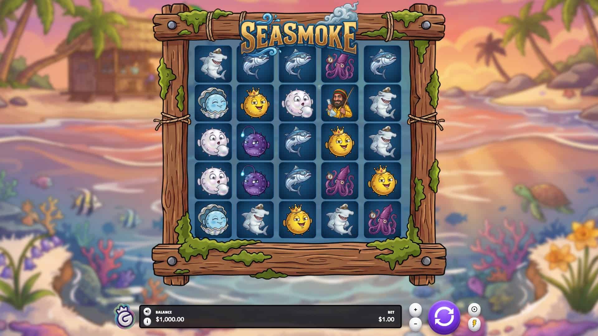 Sea Smoke slot gameplay reels