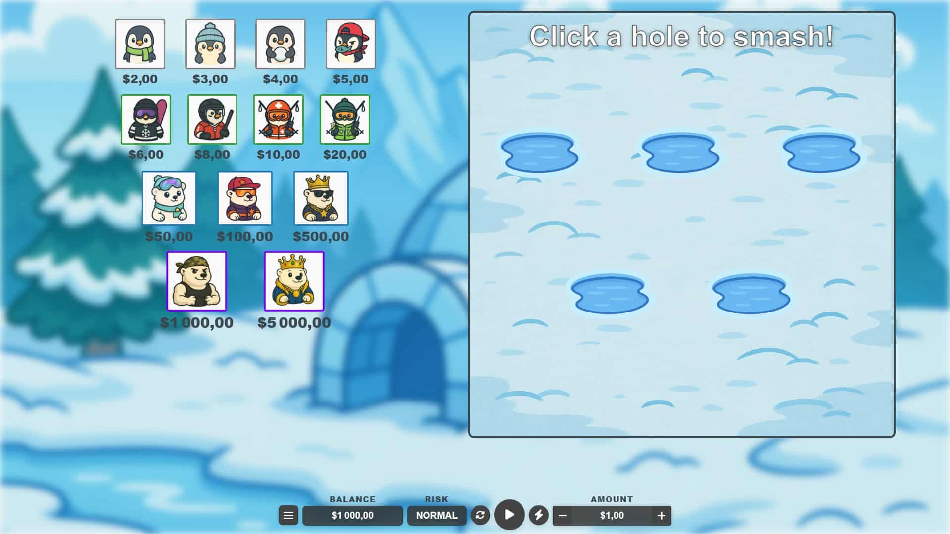 Polar Smash slot gameplay reels