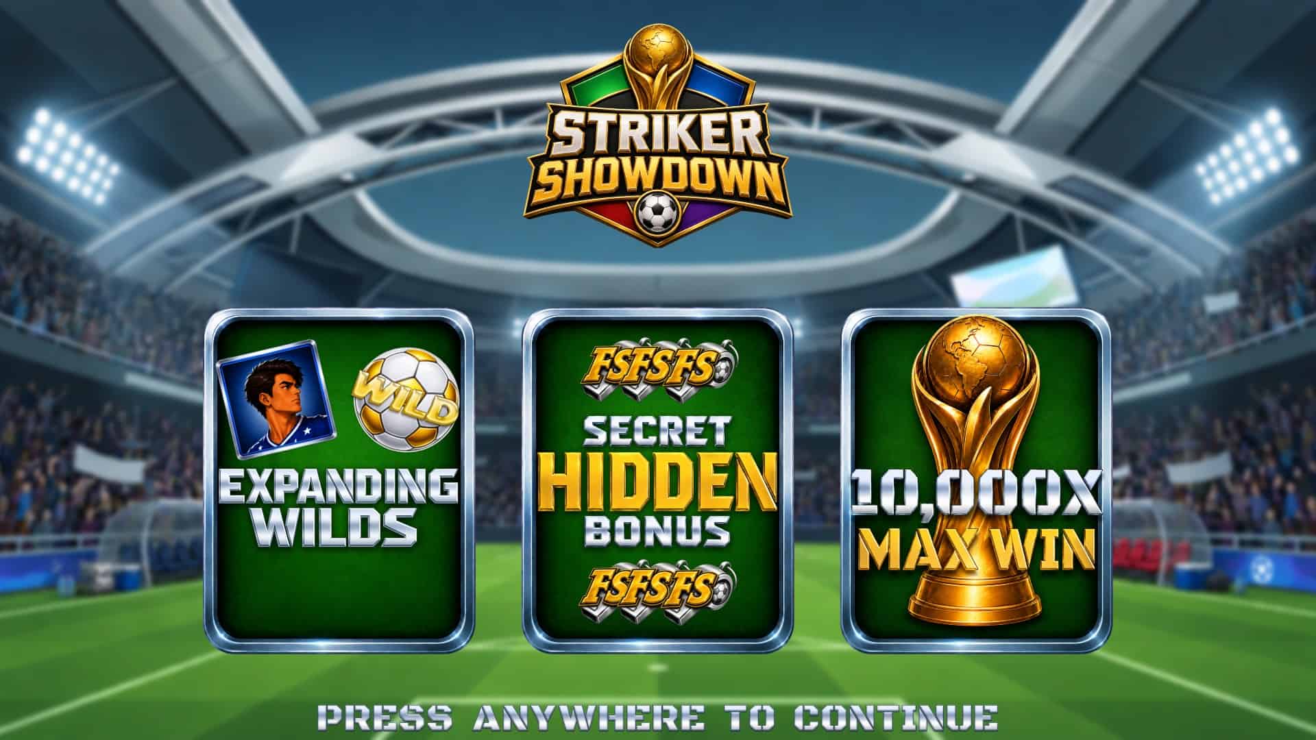 Striker Showdown slot intro screen