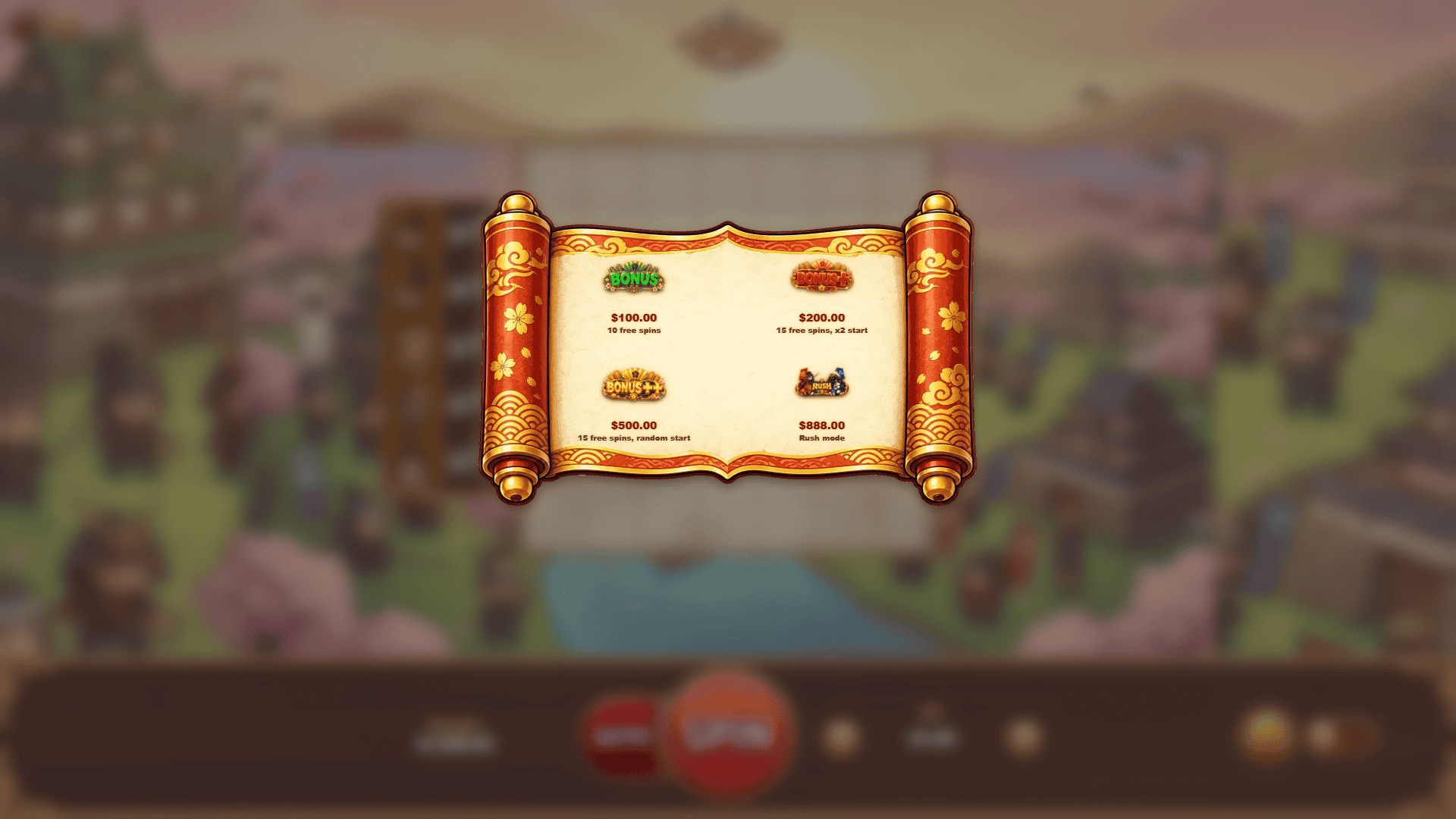 Anegawa Clash bonus buy menu