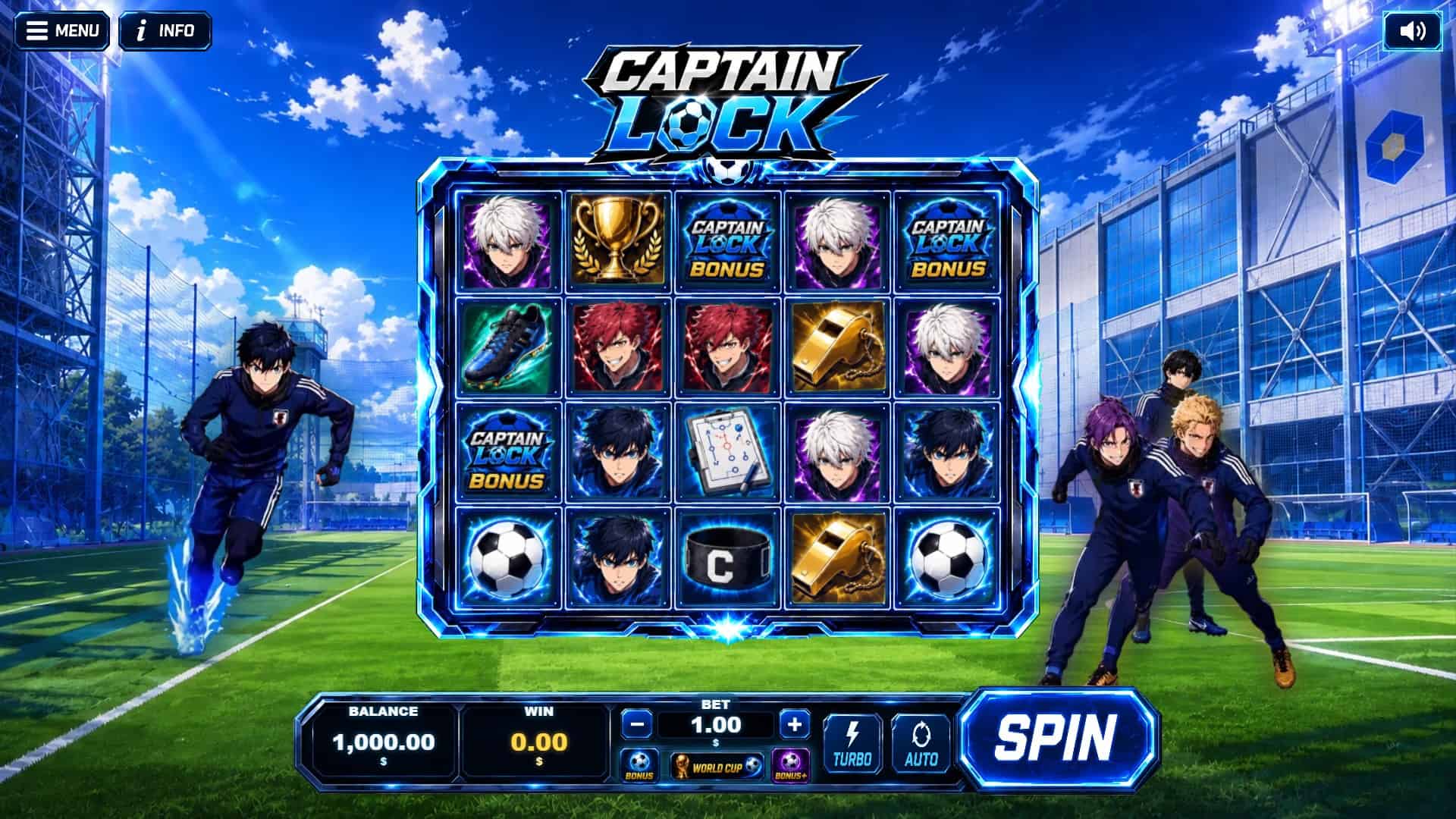 Captain Lock slot gameplay reels