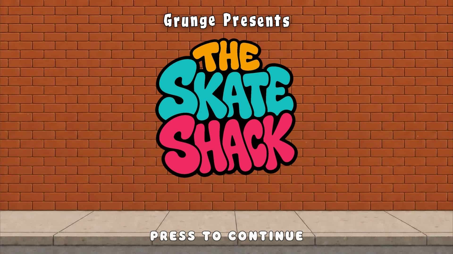 The Skate Shack slot intro screen