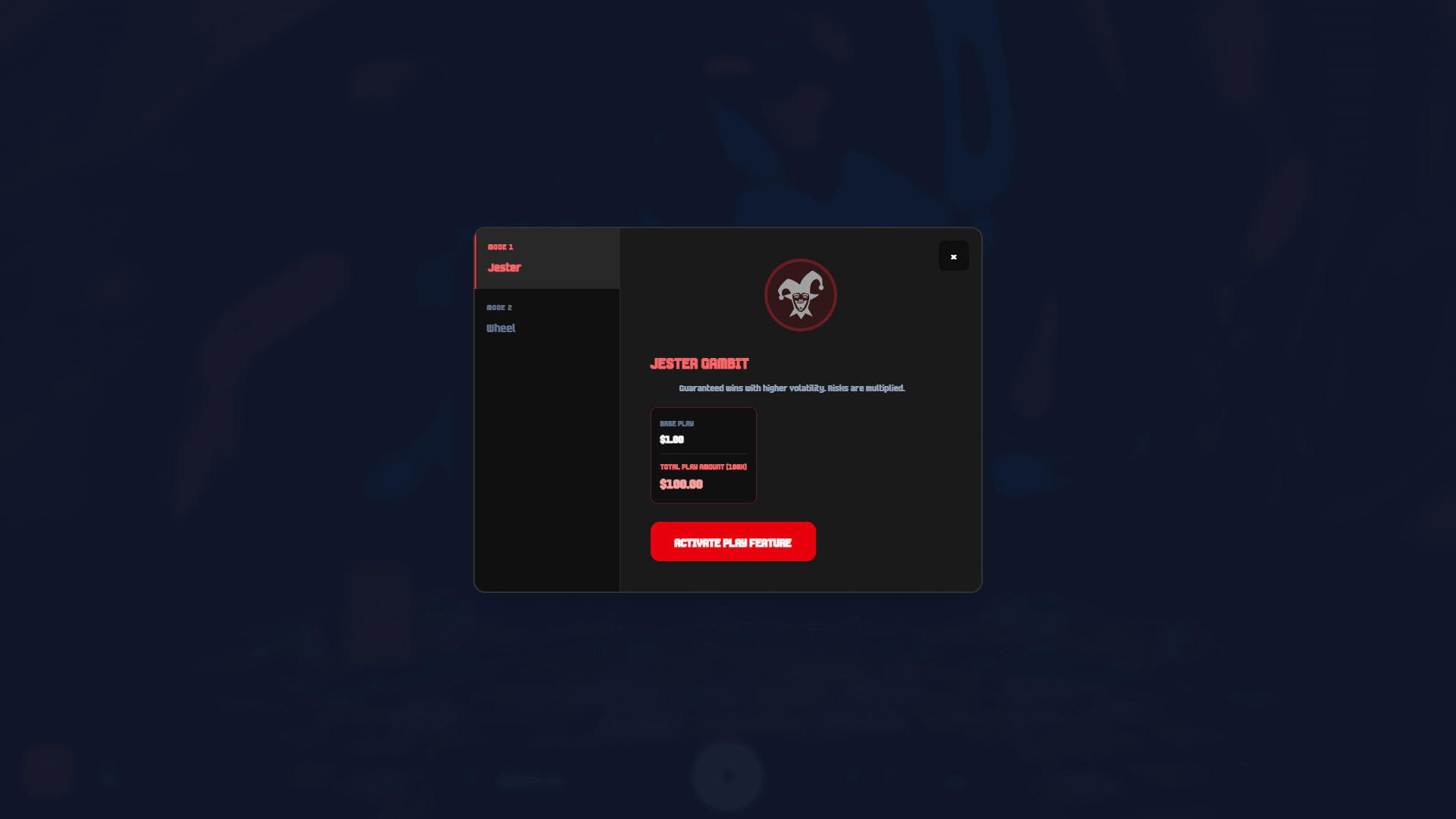 Gates of Bellatro : Holdem bonus buy menu