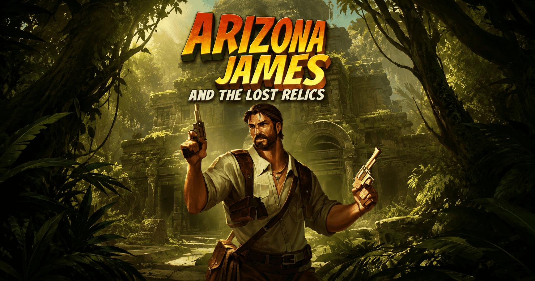Arizona James and the Lost Relics Slot Demo by Hacksaw Gaming slot cover image