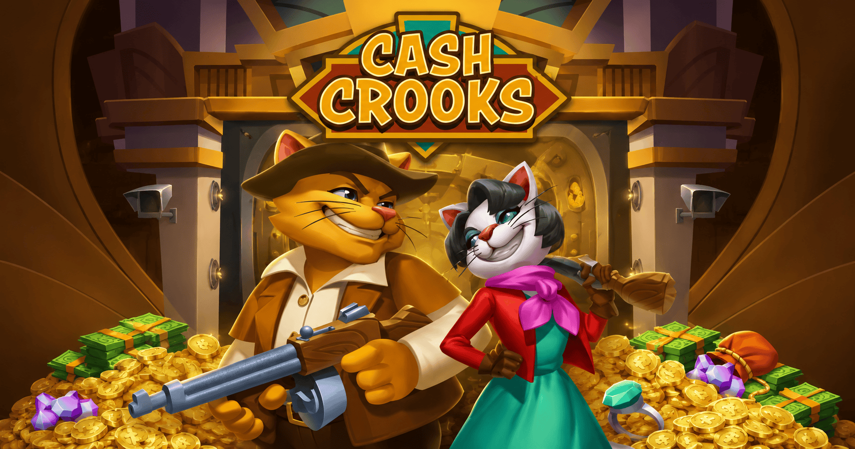 Cash Crooks Slot Demo by Hacksaw Gaming slot cover image