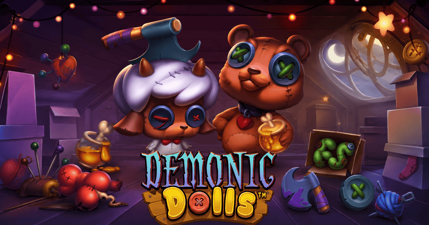 Demonic Dolls Slot Demo by Hacksaw Gaming slot cover image