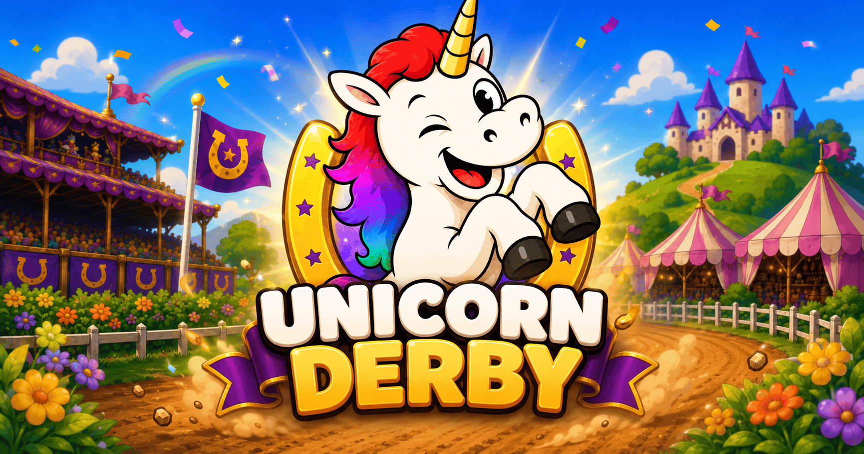 Unicorn Derby Slot Demo by Heatcheck slot cover image