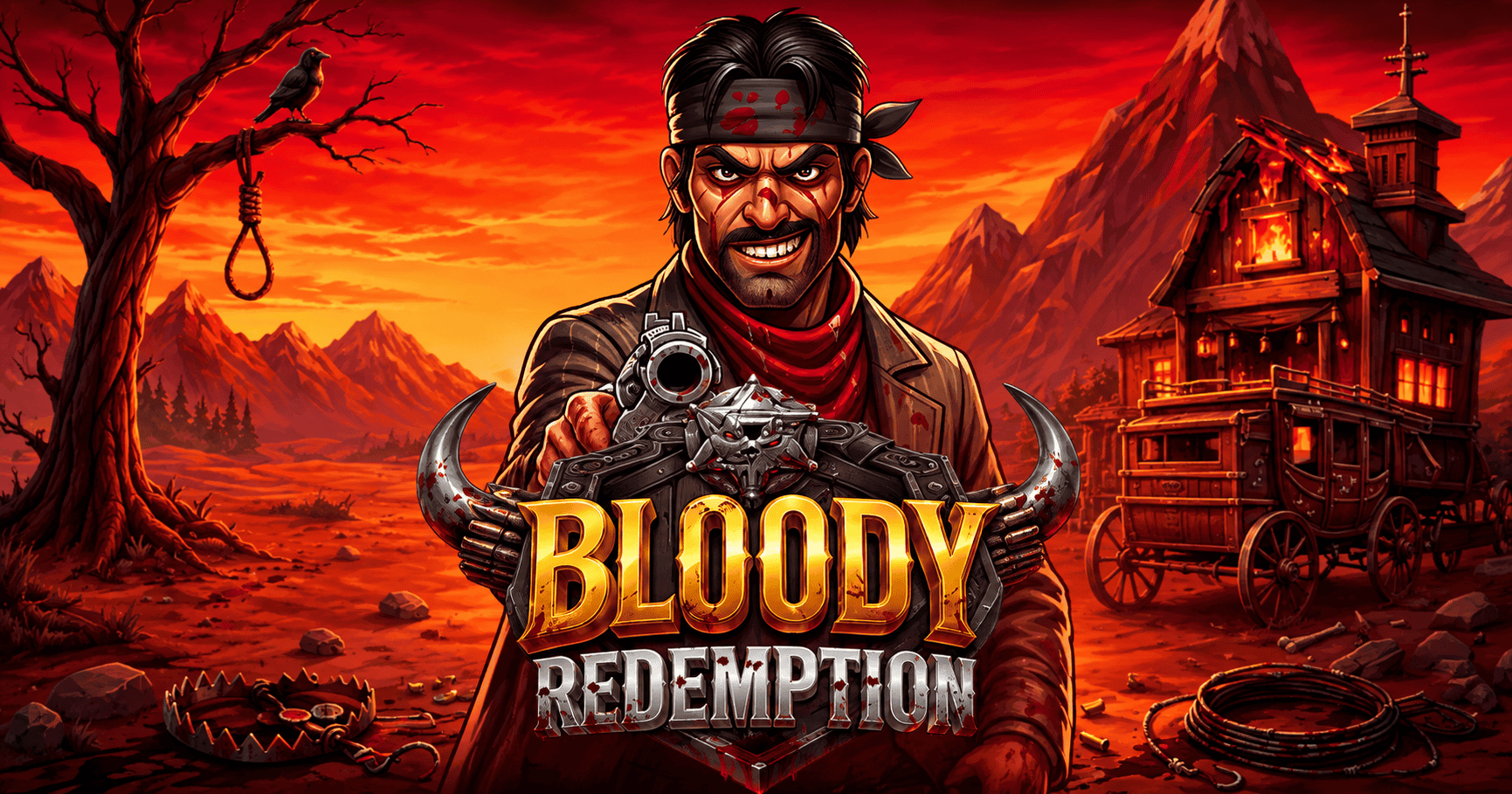 Bloody Redemption Slot Demo by Hifive Gaming slot cover image
