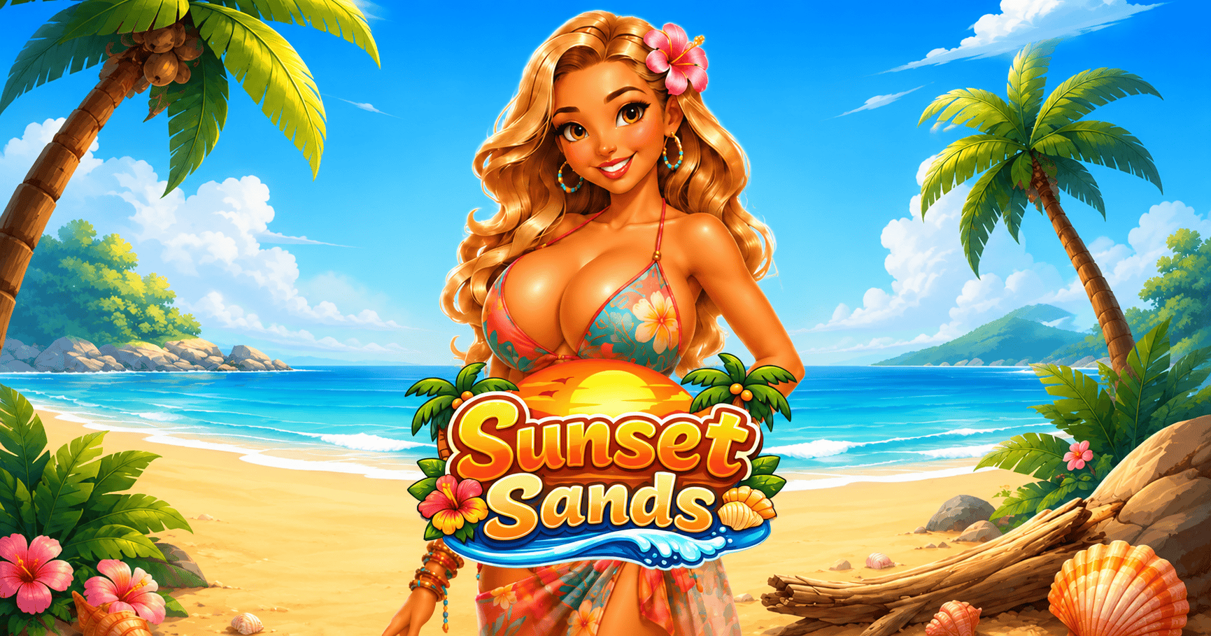 Sunset Sands Slot Demo by High Rollers slot cover image