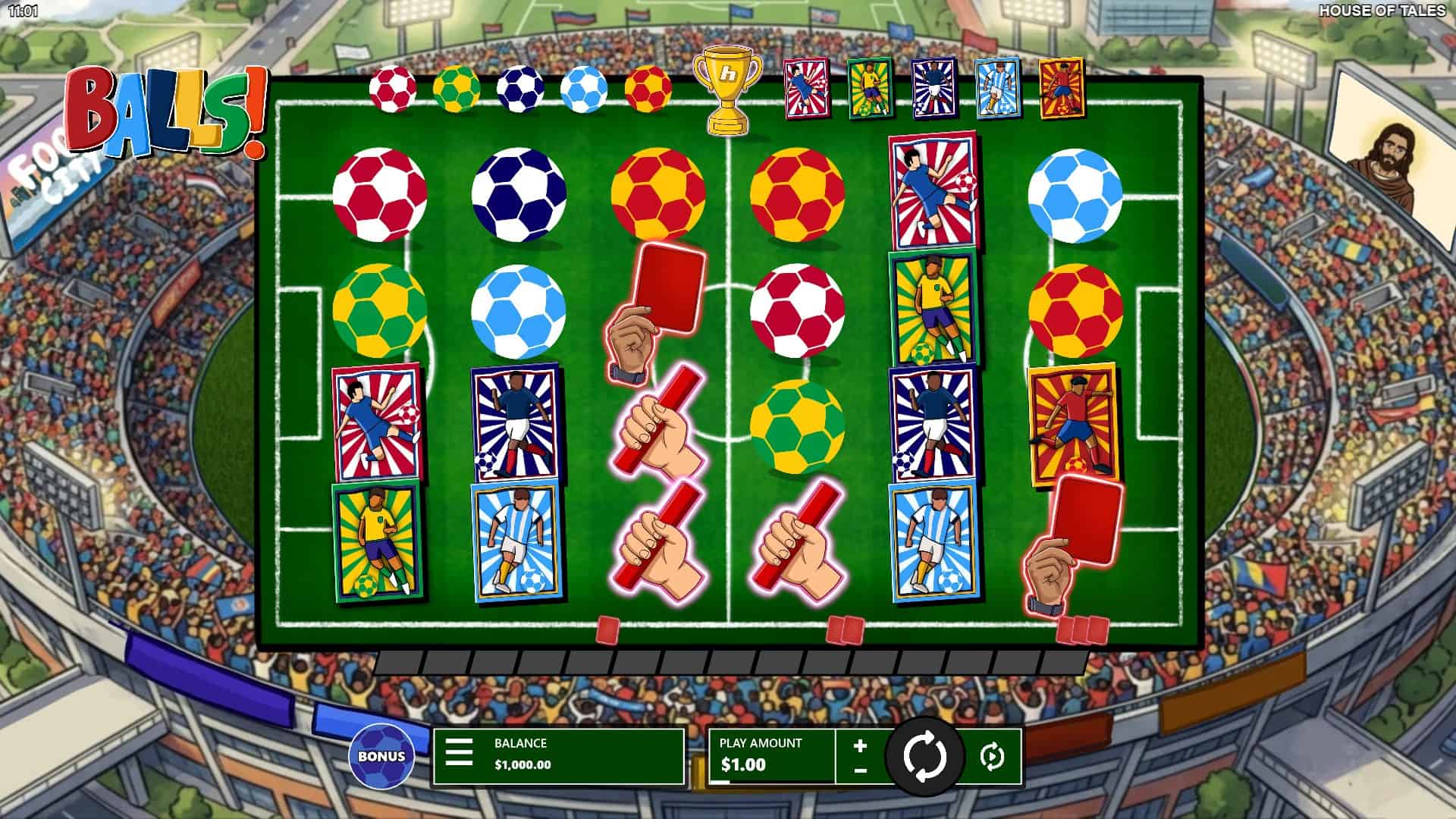 Balls! slot gameplay reels