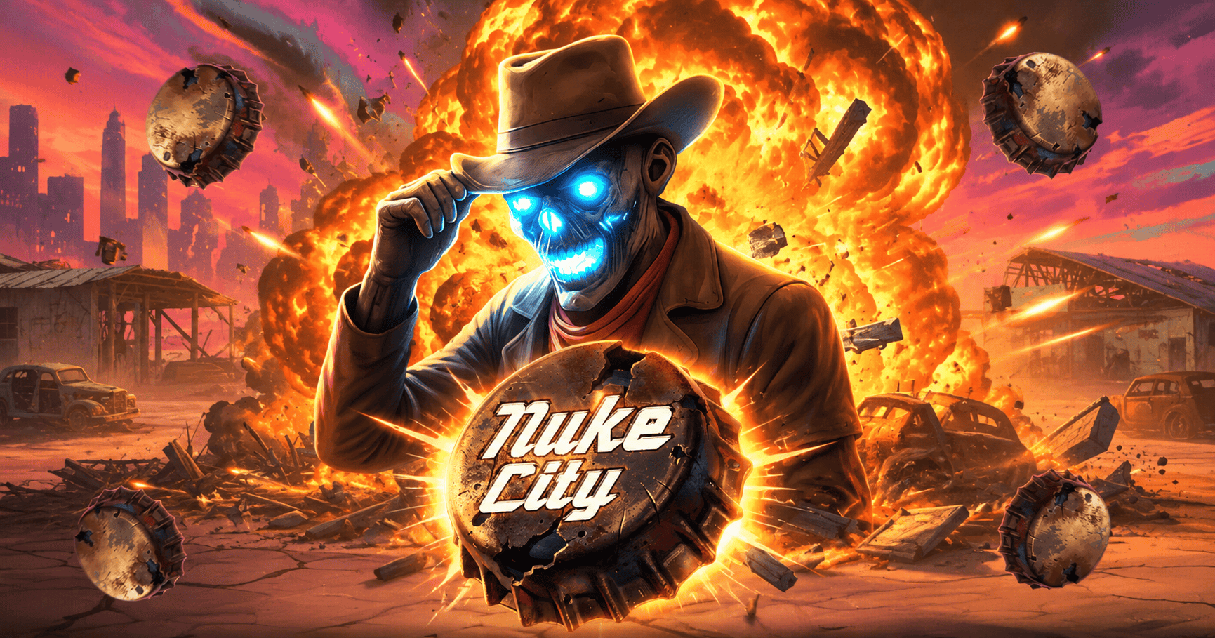 Nuke City Slot Demo by Hungrybear Gaming slot cover image