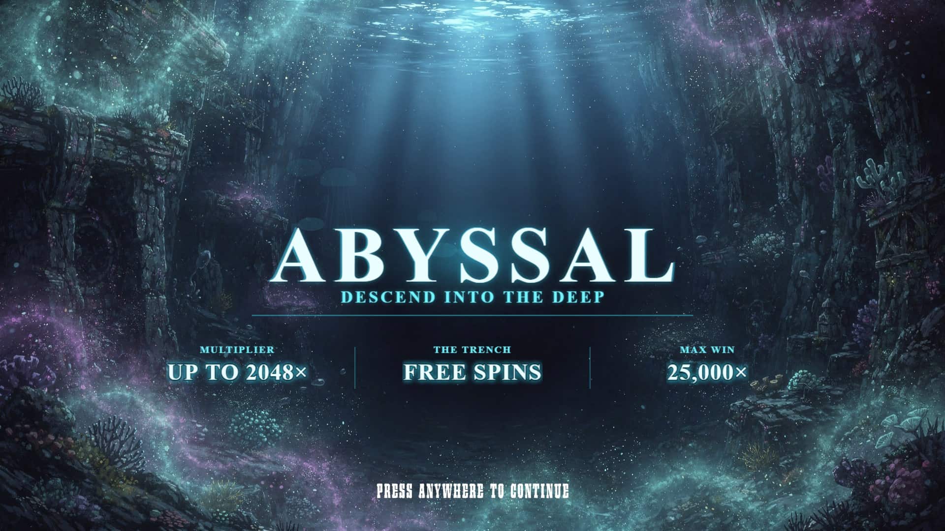 Abyssal slot intro screen