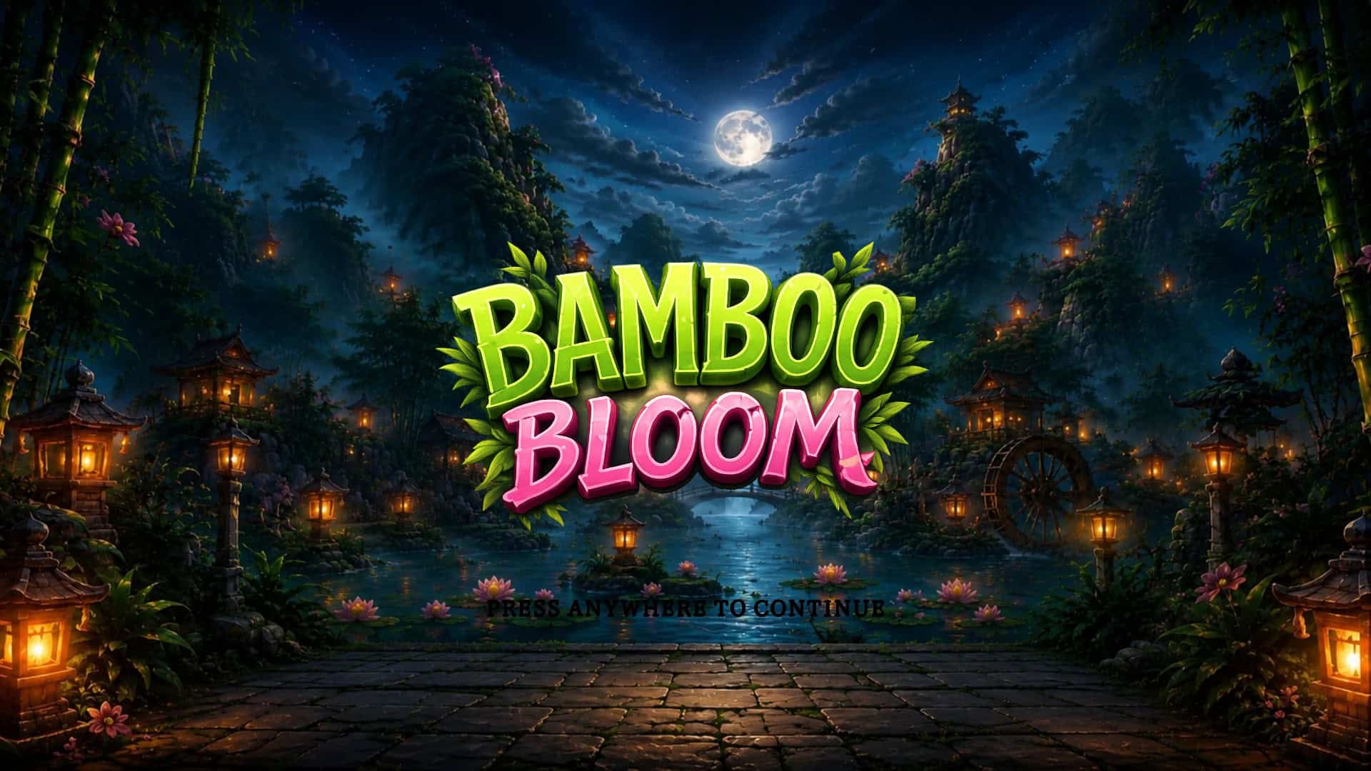 BambooBloom slot intro screen