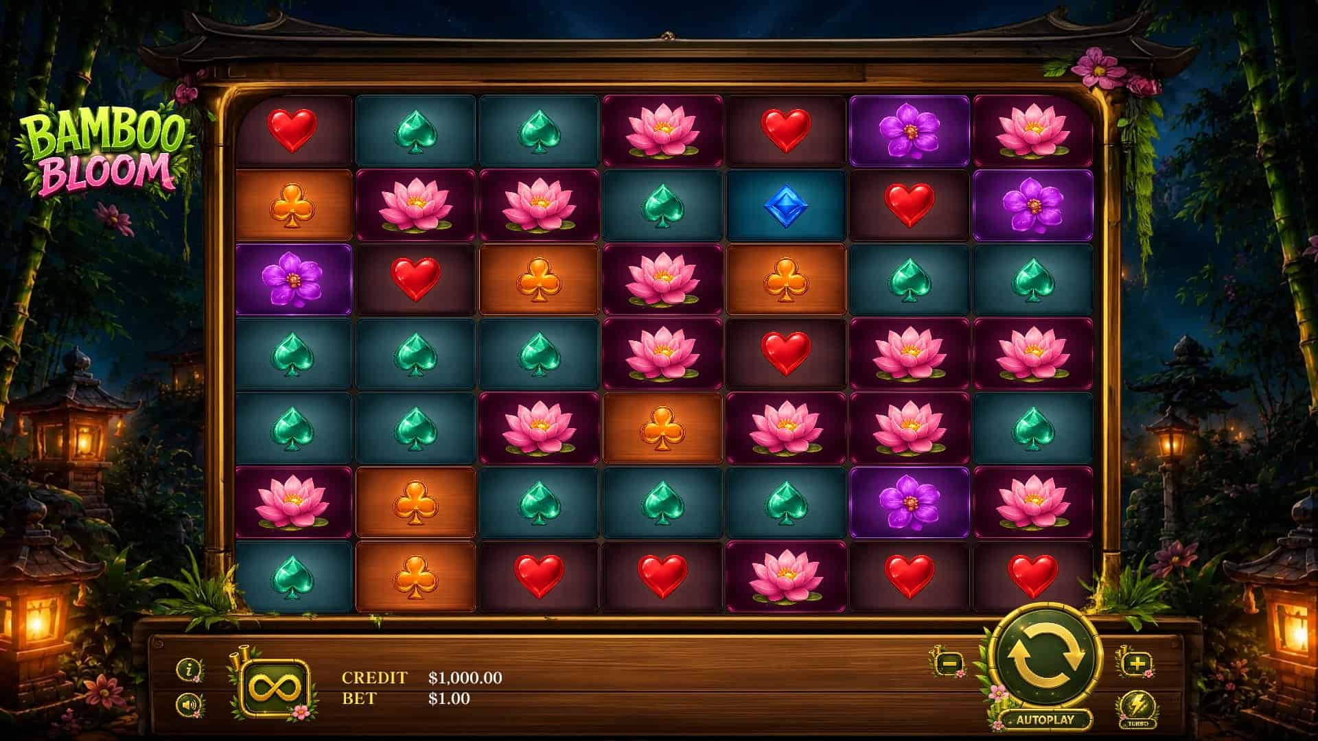 BambooBloom slot gameplay reels