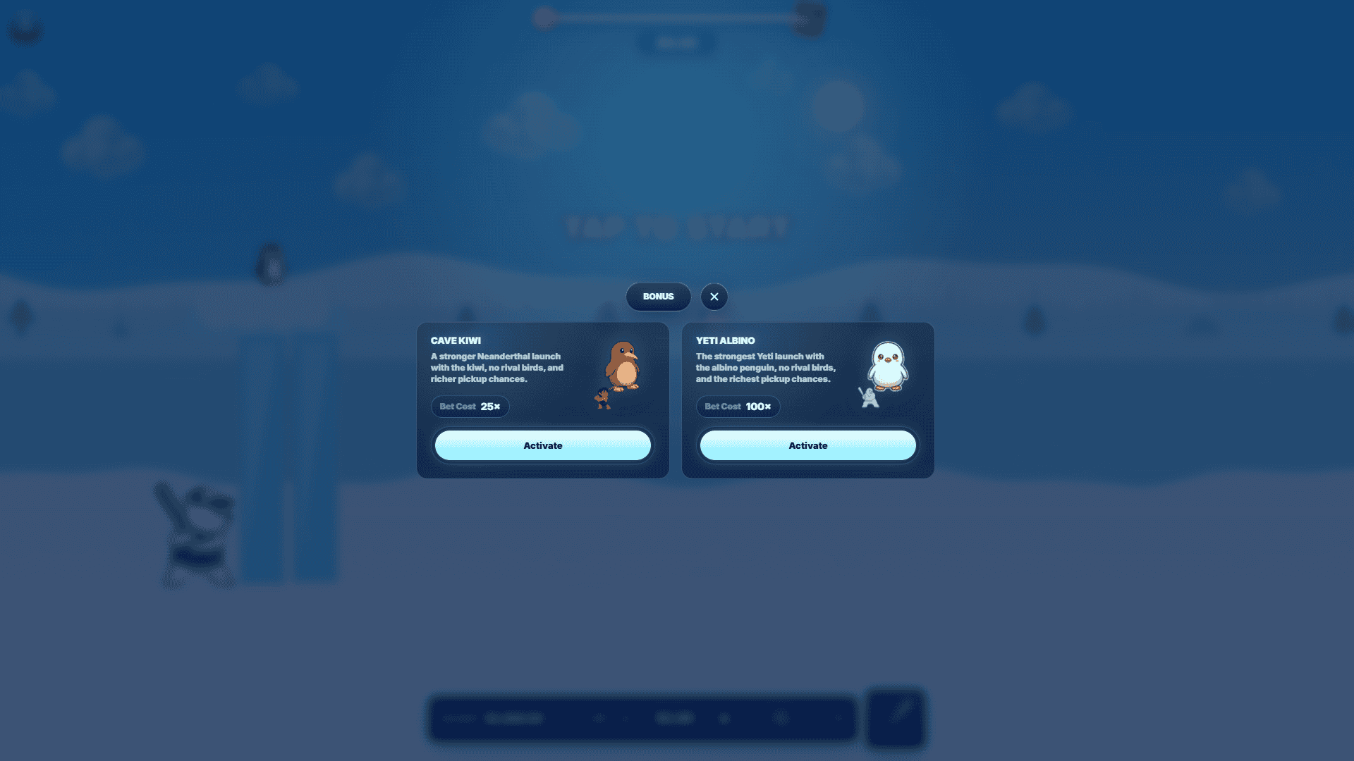 Frost Flight bonus buy menu
