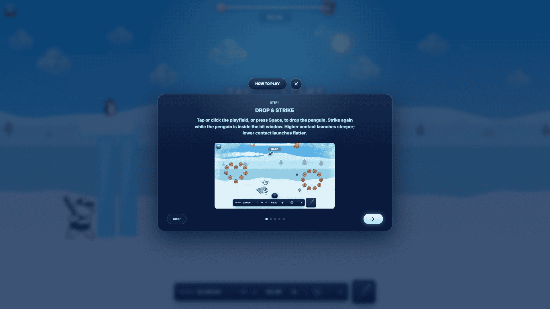 Frost Flight slot intro screen