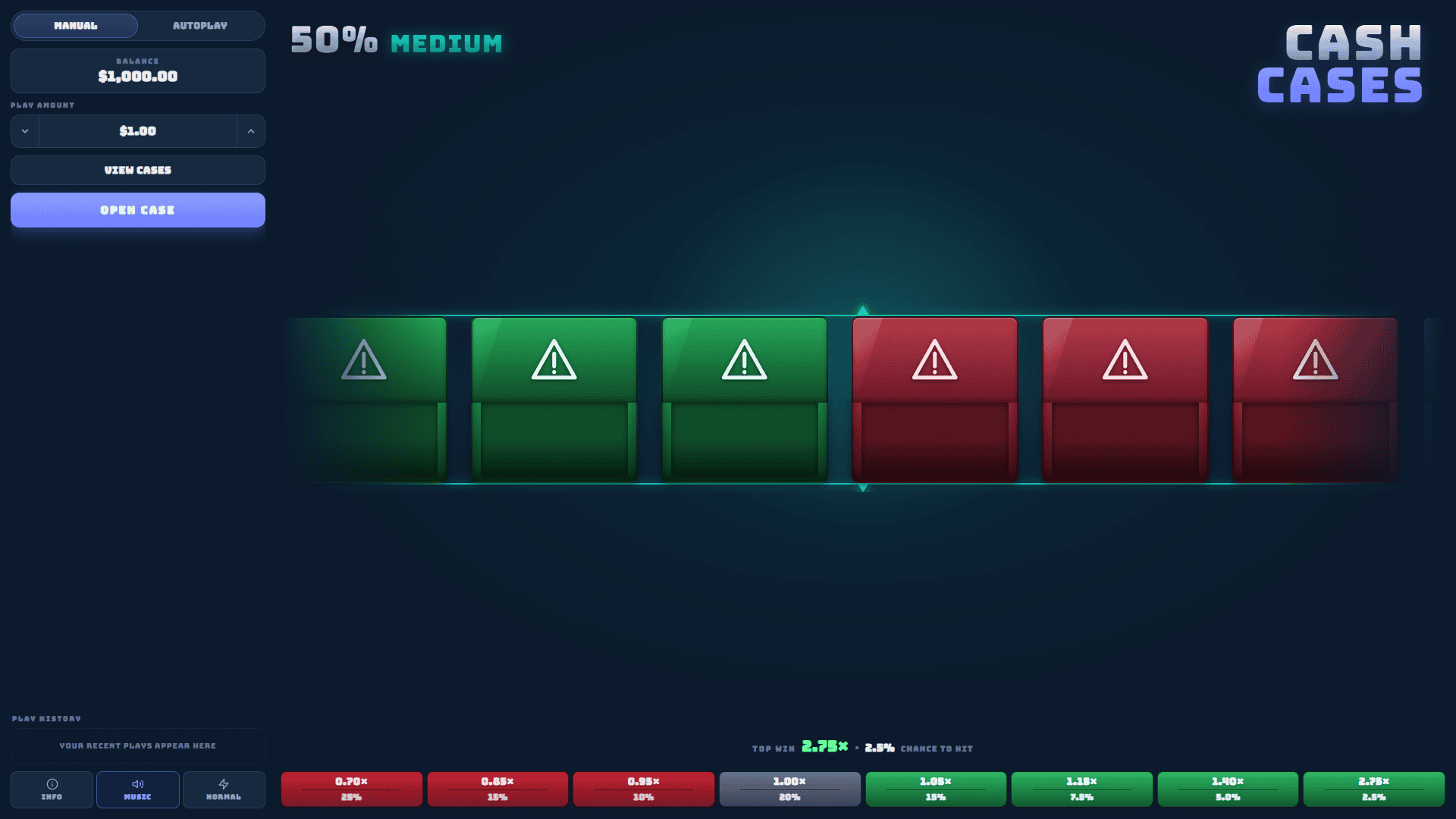 Cash Cases slot gameplay reels
