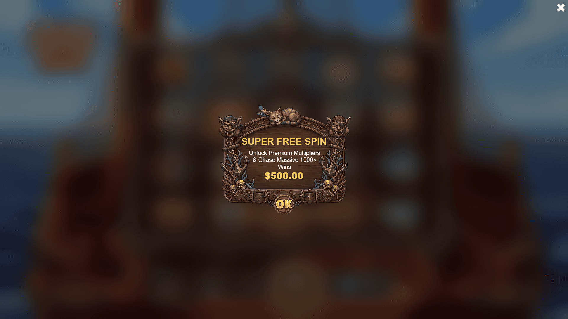 Captains Bounty bonus buy menu