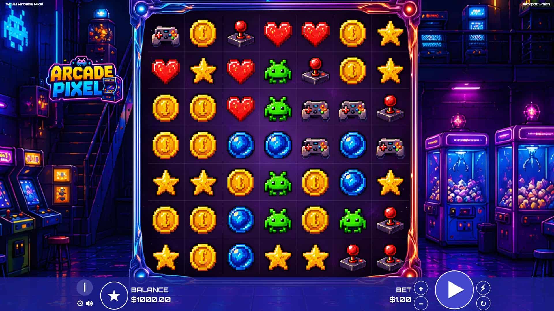 Arcade Pixel slot gameplay reels