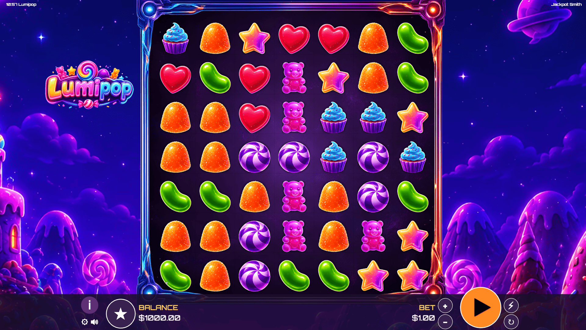Lumipop slot gameplay reels