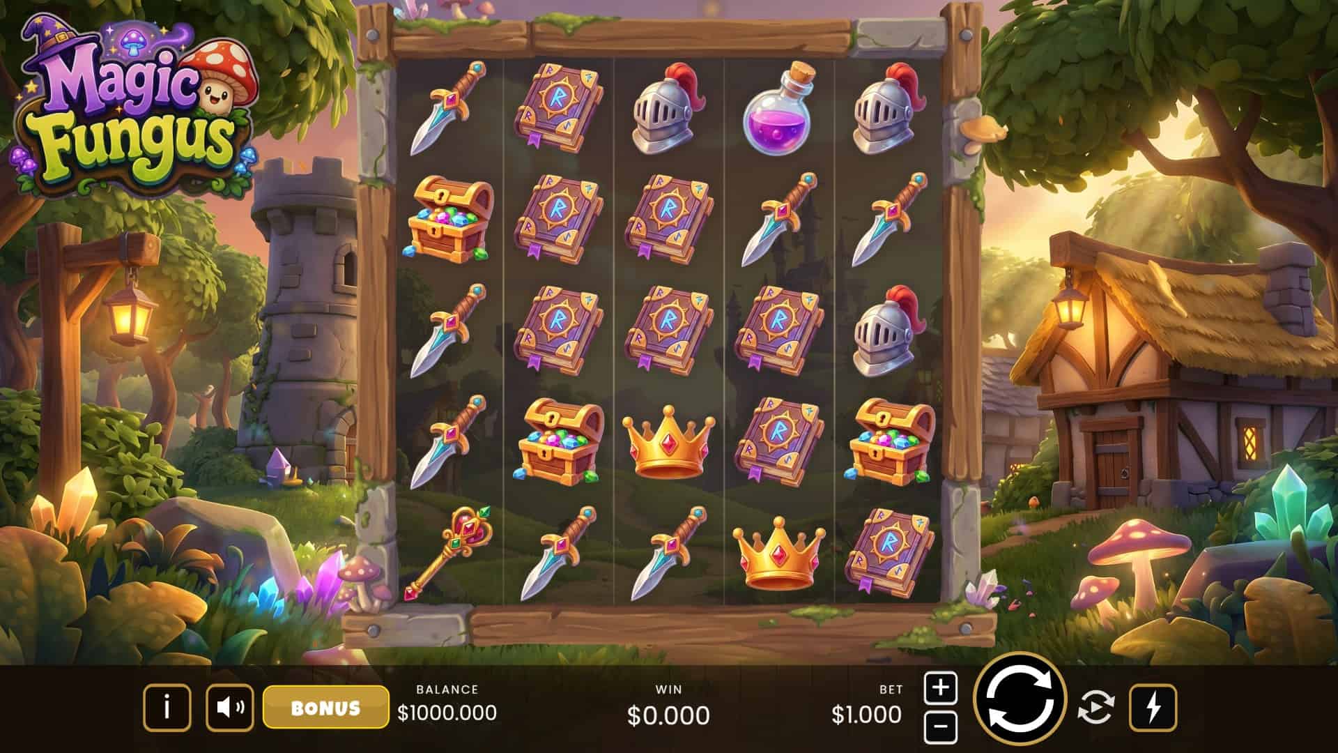 Magic Fungus slot gameplay reels