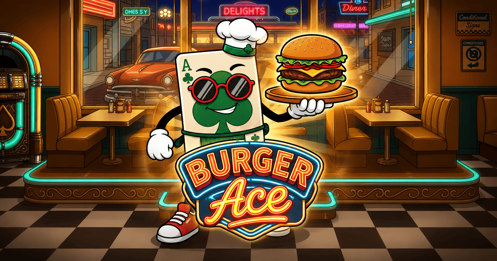 Burger Ace Clusters Slot Demo by Joyful Ace Studios slot cover image