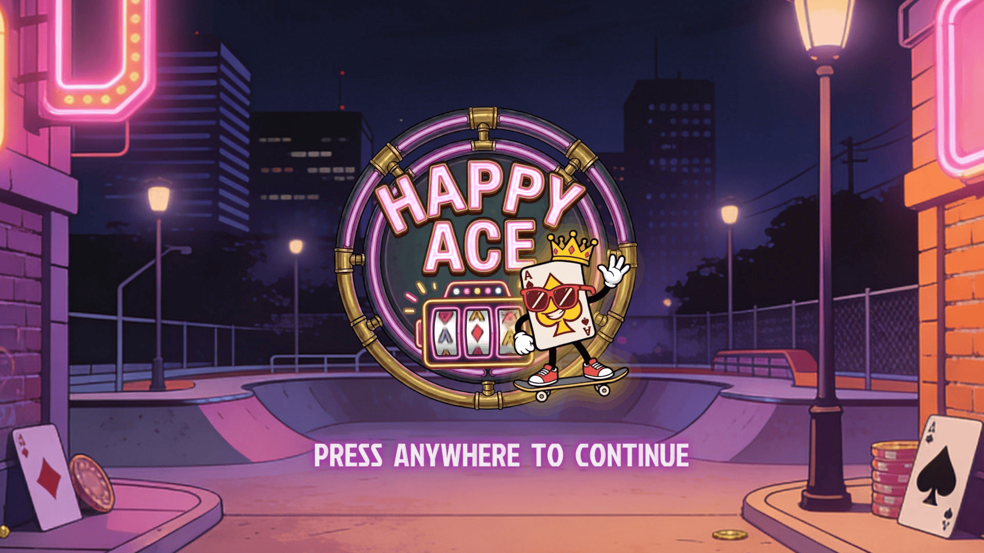 Happy Ace slot intro screen