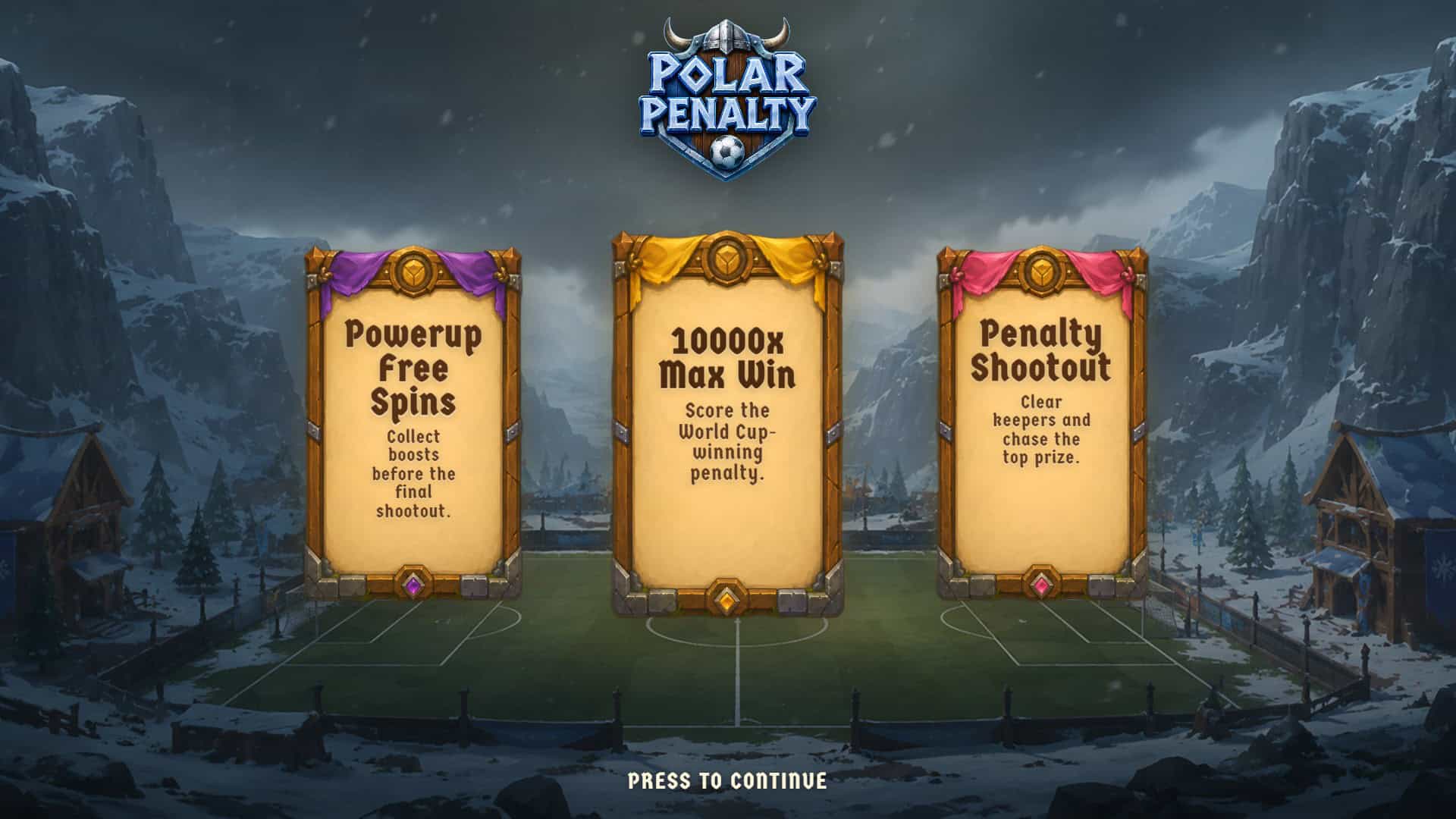 Polar Penalty slot intro screen