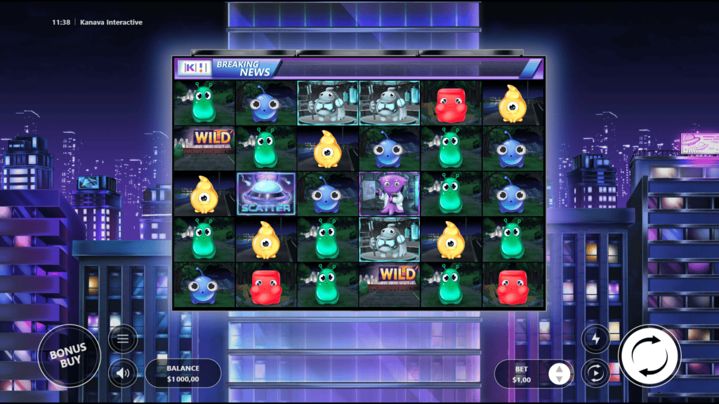Kanavainteractive slime invasion slot game preview