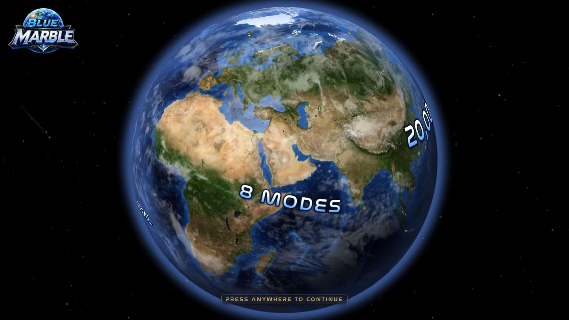 Blue Marble slot intro screen