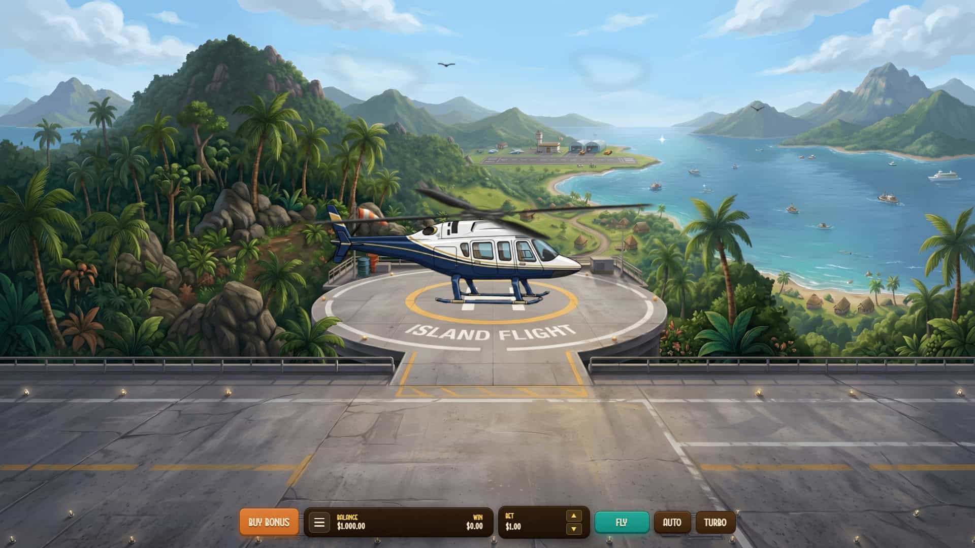 Island Flight slot gameplay reels