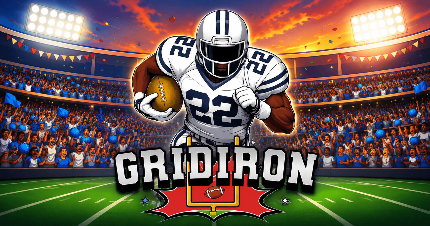 Gridiron Slot Demo by Kelpbot Gaming slot cover image