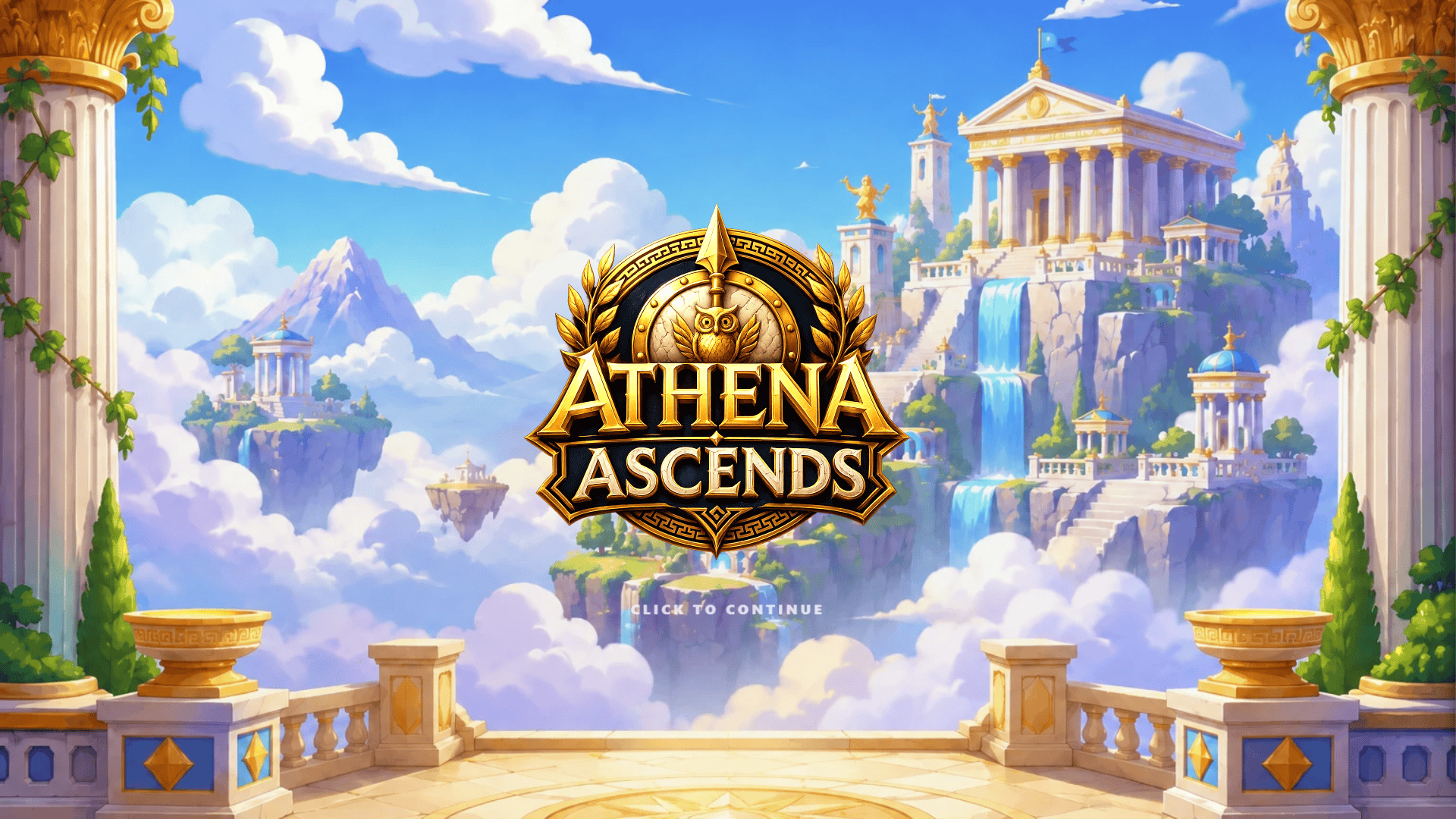 Athena Ascends slot intro screen