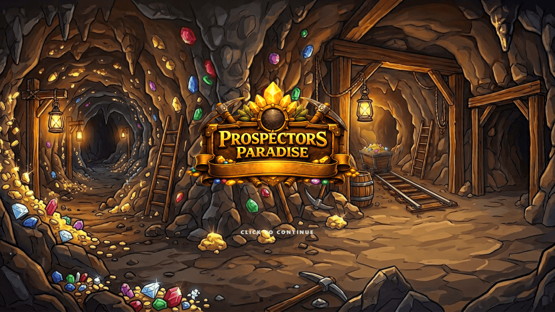 Prospectors Paradise slot intro screen
