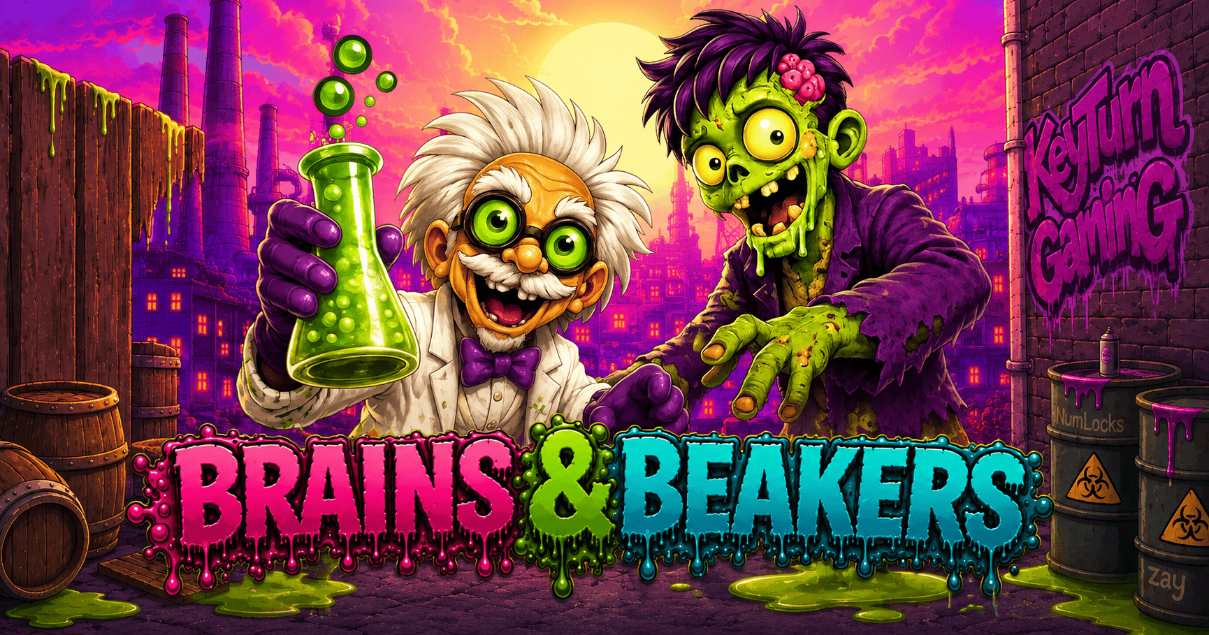 Brains And Beakers Slot Demo by Keyturn Gaming slot cover image